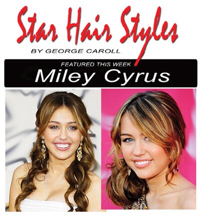 hairstyles graduation. Star Hair Styles: Miley Cyrus