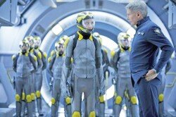 Asa Butterfield and Harrison Ford in “Ender’s Game.” 